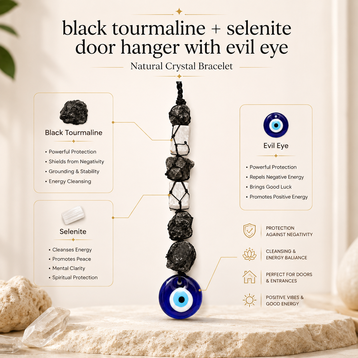 Nazar Rakshak Hanger product infographic