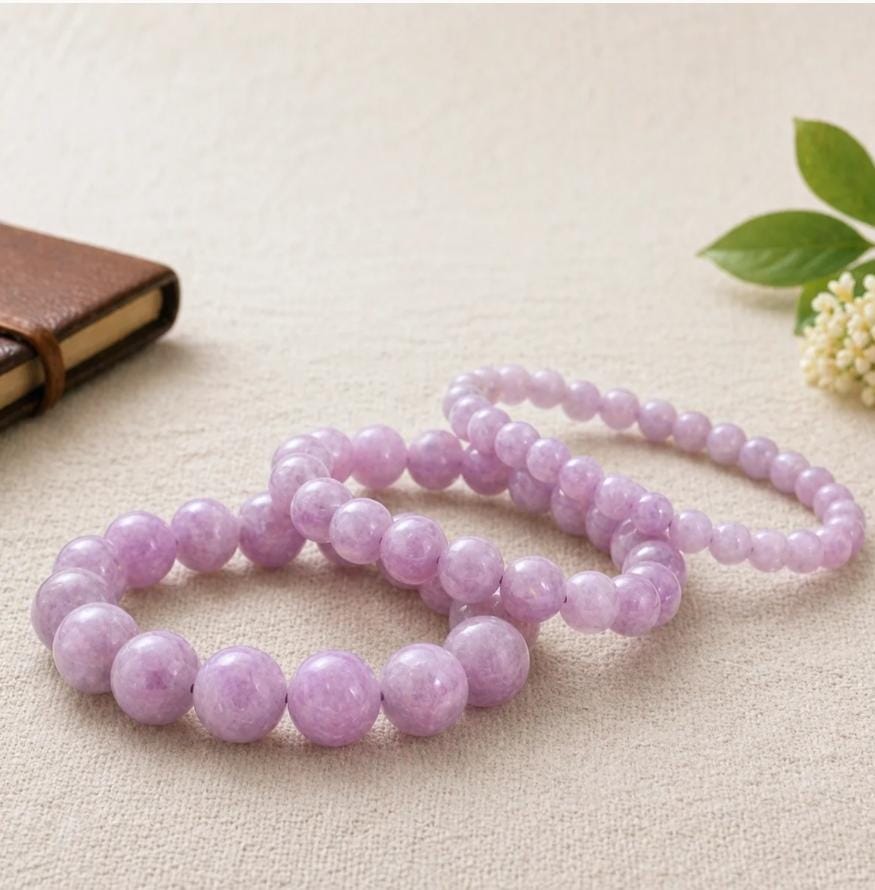 Kunzite Crystal Bracelet in a premium styled product composition