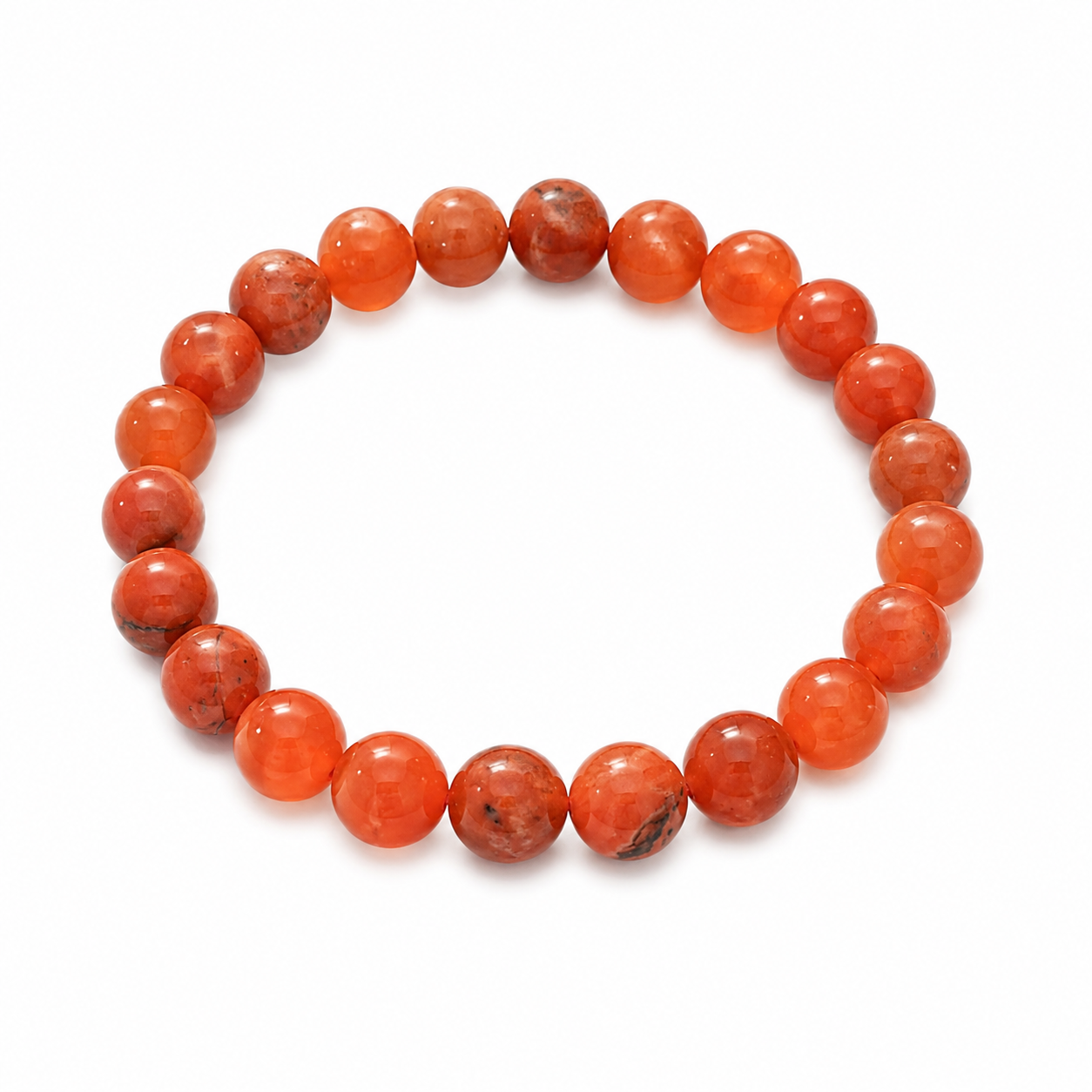 Red Jasper + Carnelian Bracelet premium product view